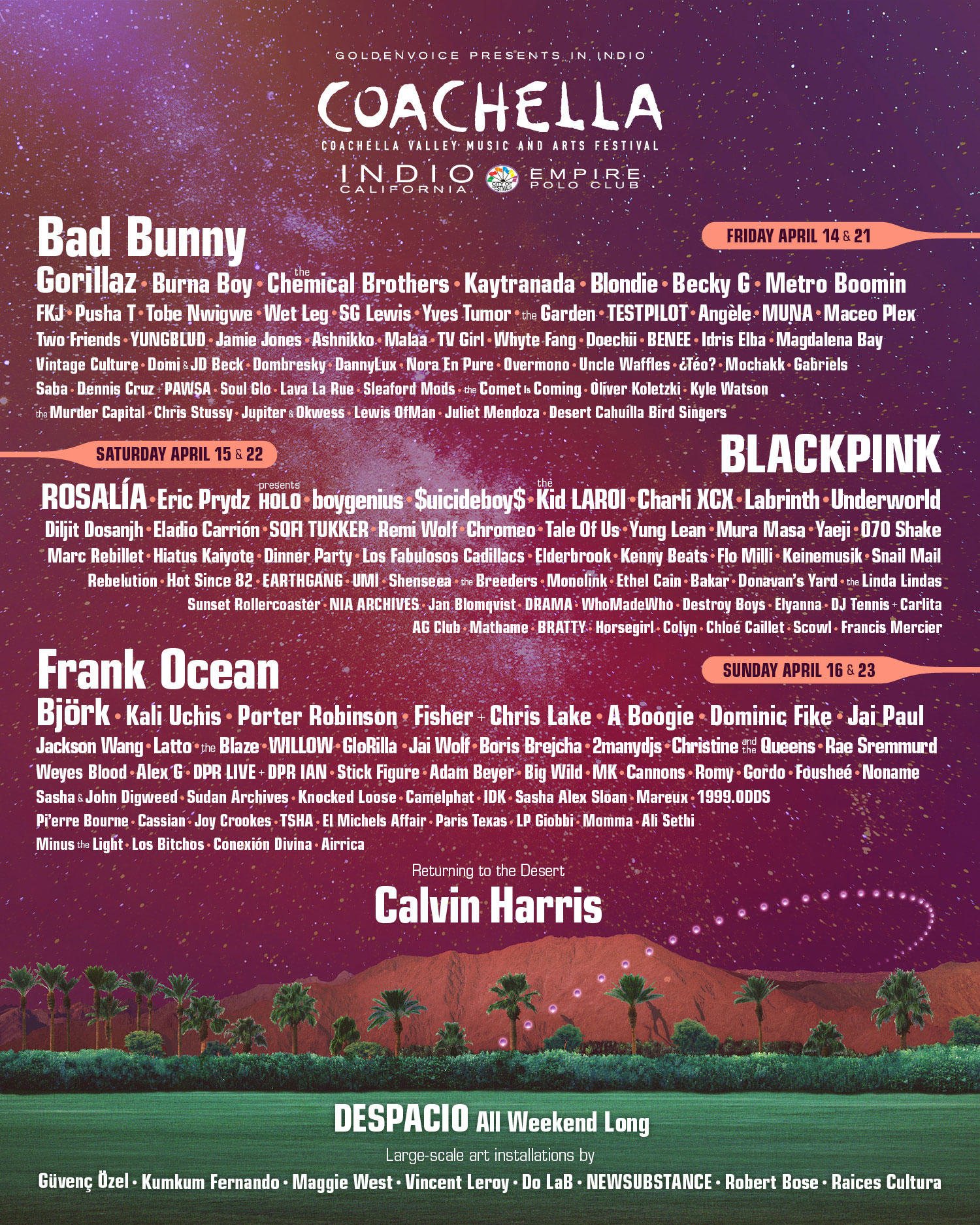 Everything You Need To Know About Coachella 2023; Line-Up, Tickets, Surprises