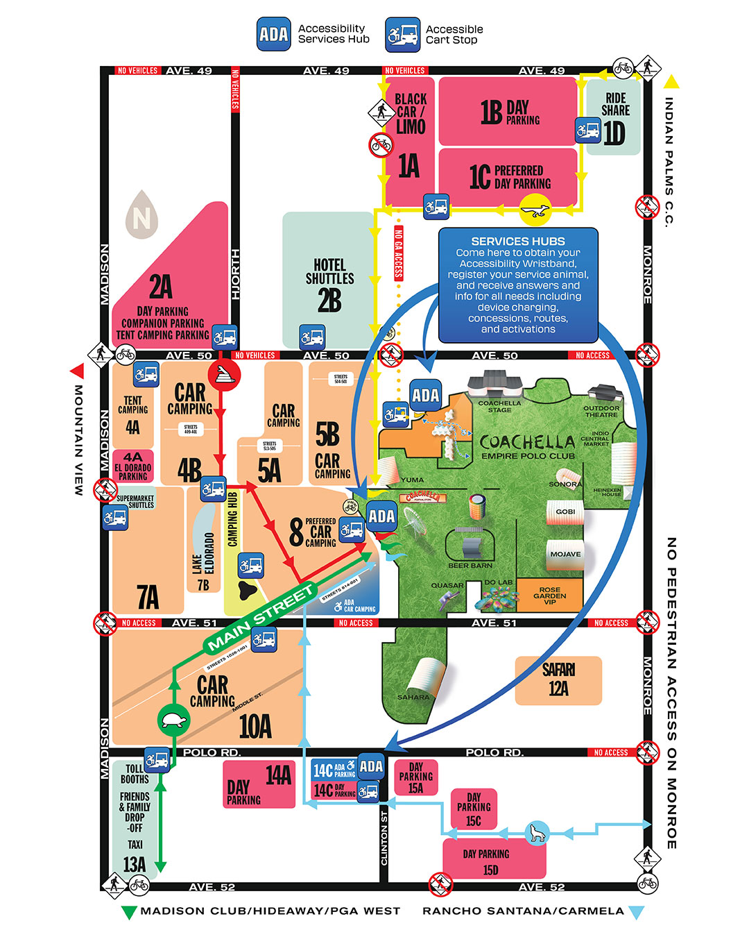 Coachella 2024 Global ADA map