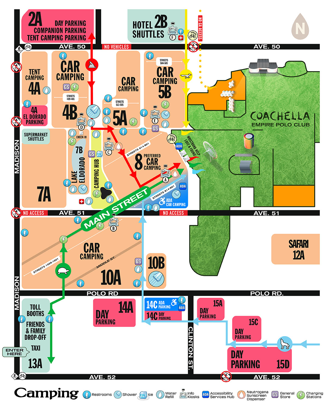 Coachella 2024 Camping map