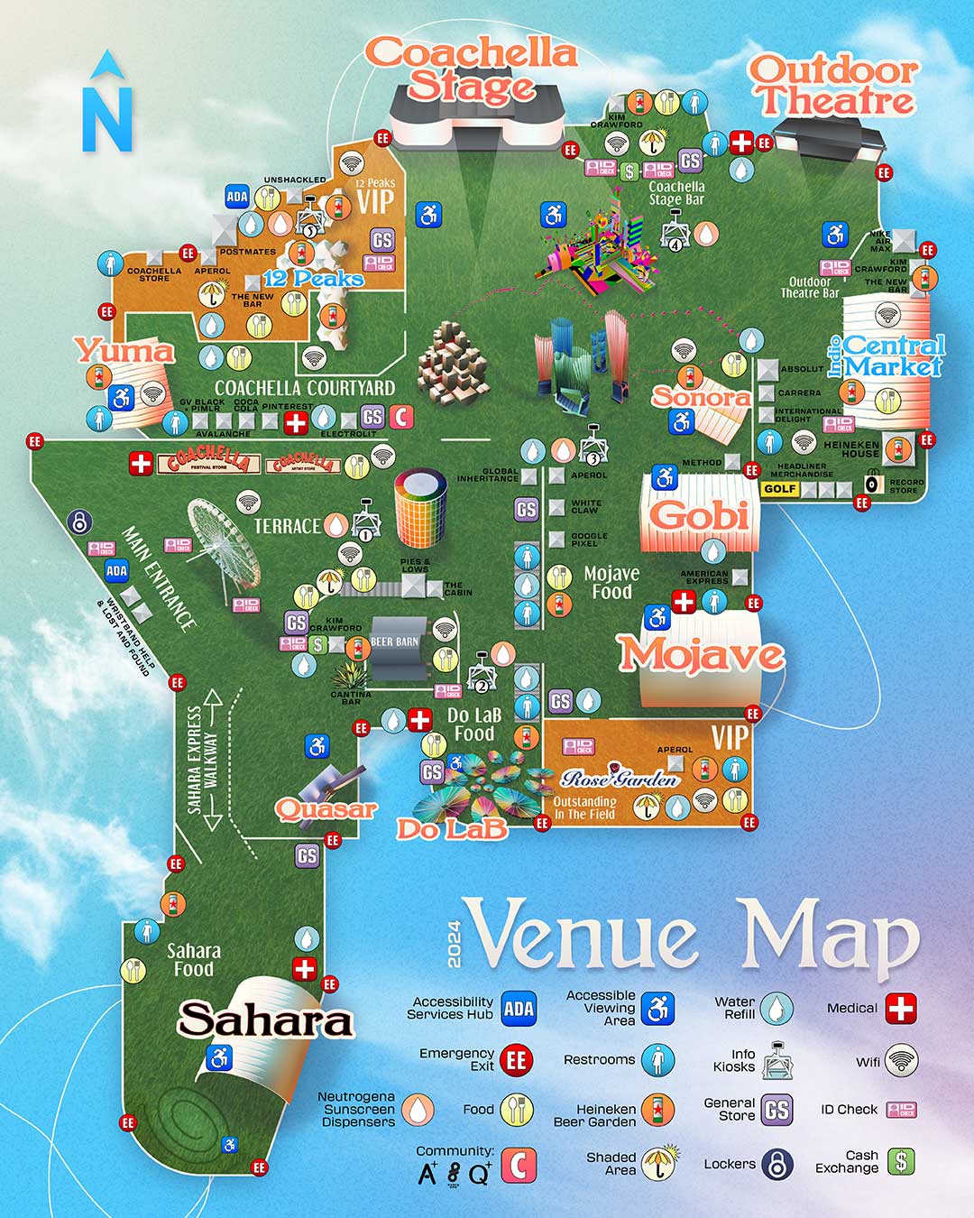 Coachella 2024 Venue map