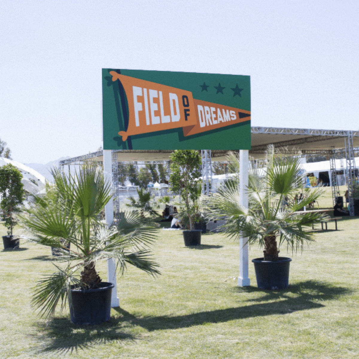 Field of Dreams sign at Coachella