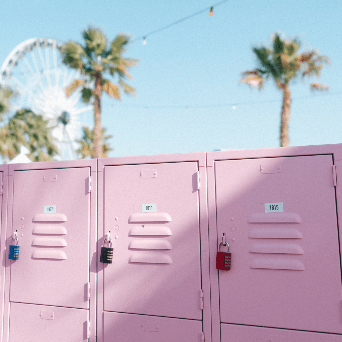 Lockers at Coachella