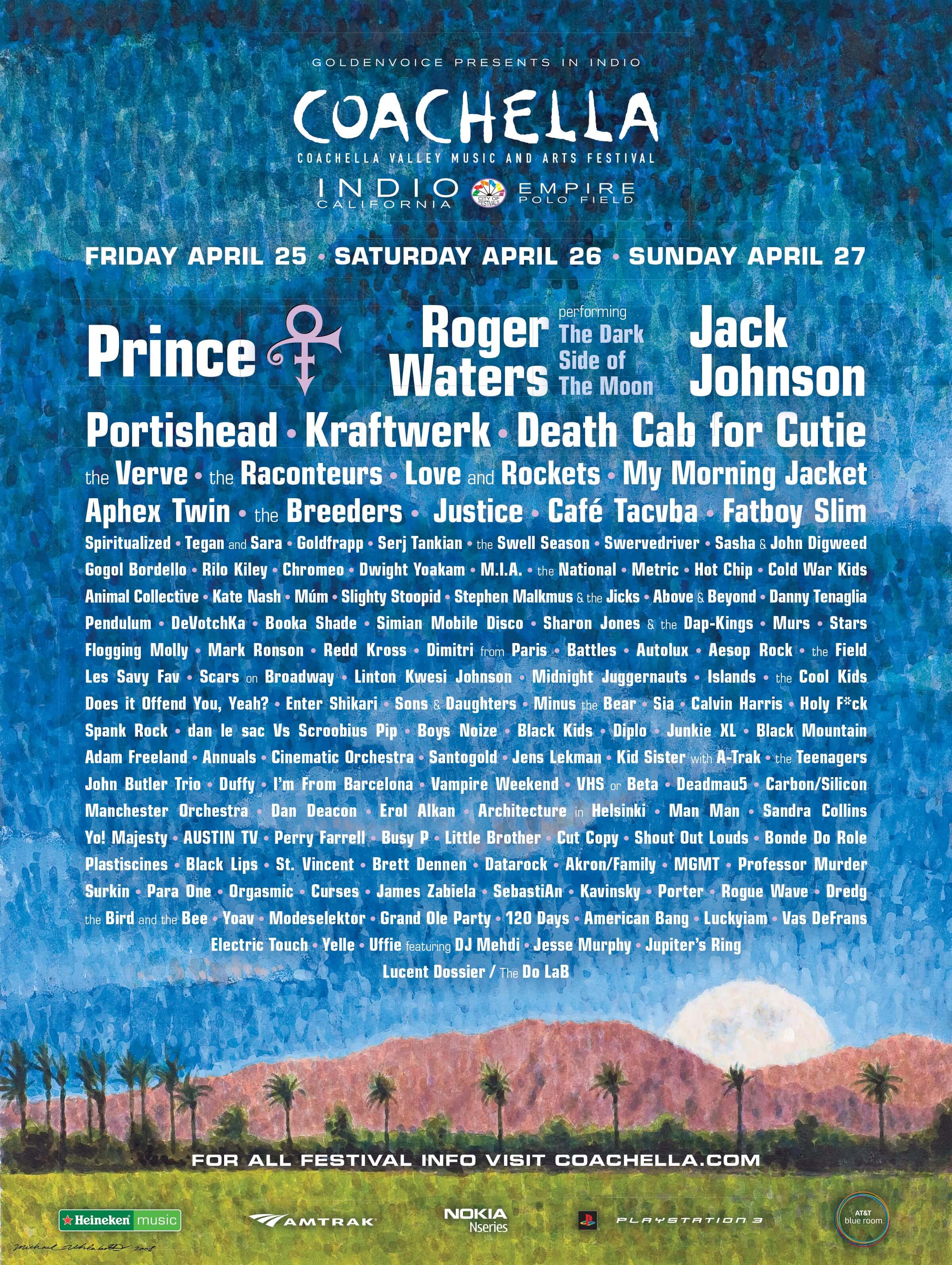Coachella 2008 Lineup Poster