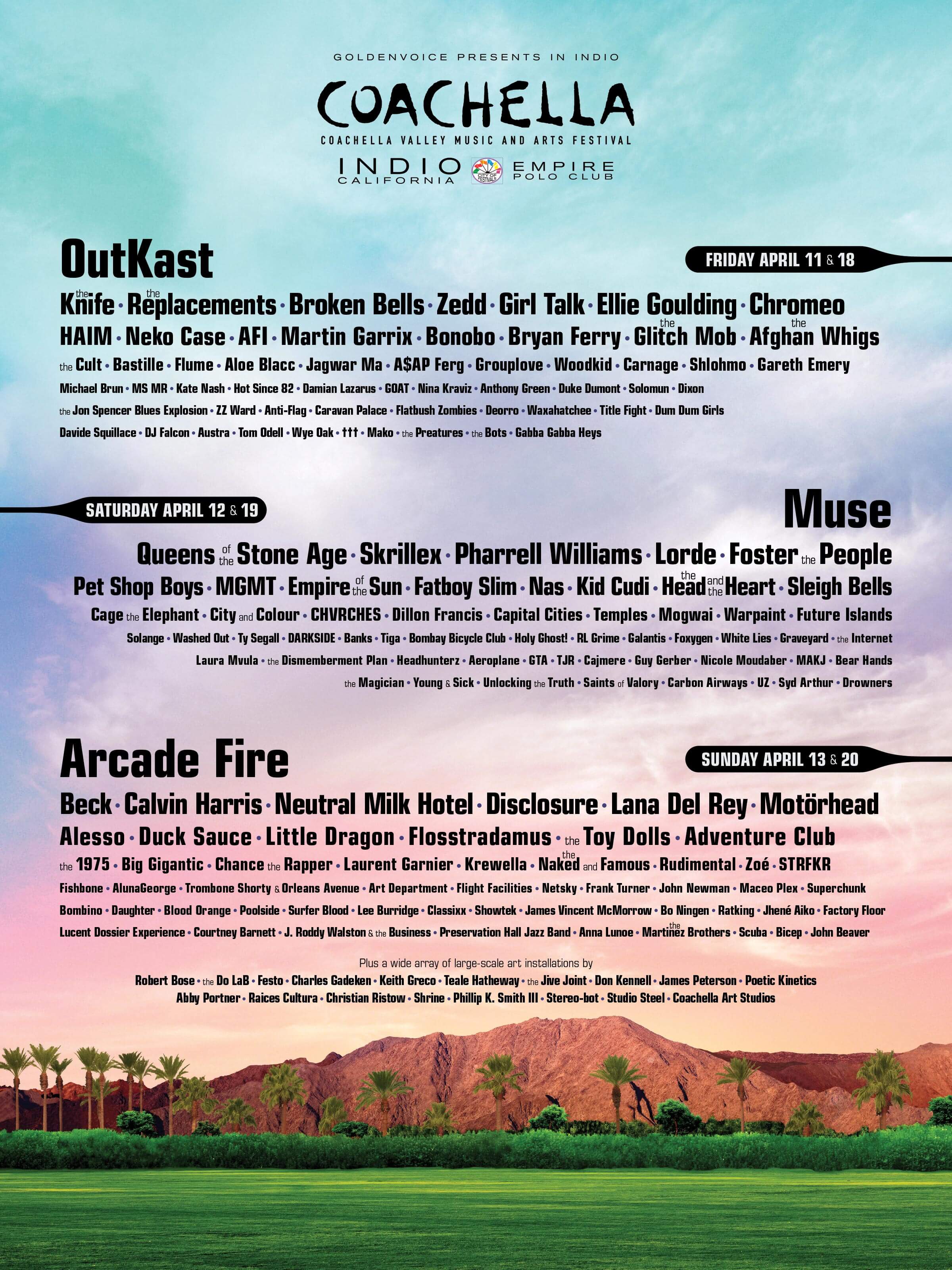 Coachella 2014 Lineup Poster