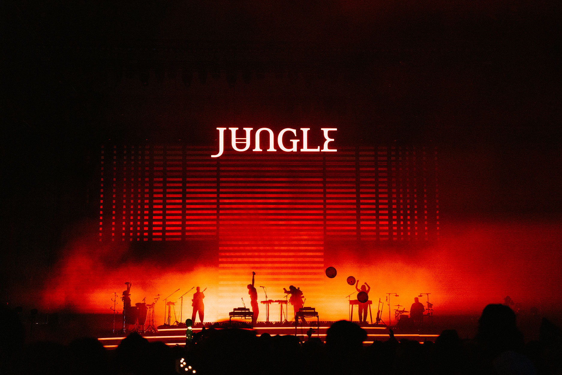 Jungle performing at Coachella